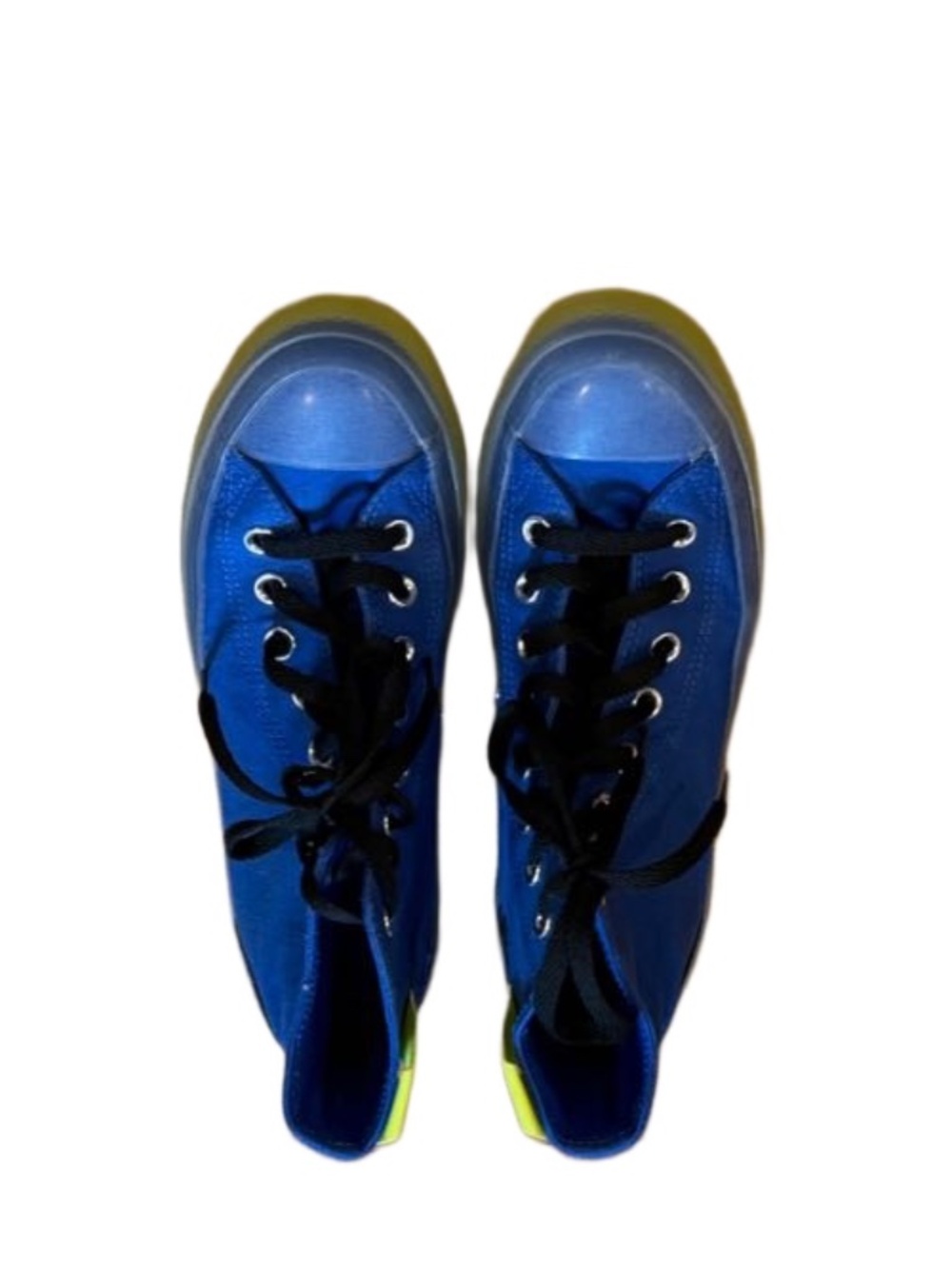 Worn once Rare Converse cobalt blue high top sneakers woman’s 8.5 Men’s 6.5 - Picture 3 of 6